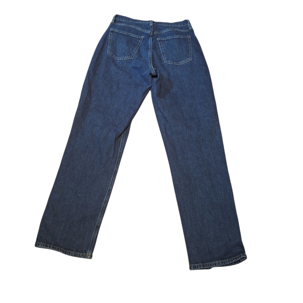 Old Navy Extra High Rise Curvy SKY-HI Straight Jeans Button Fly Ladies 10 TALL